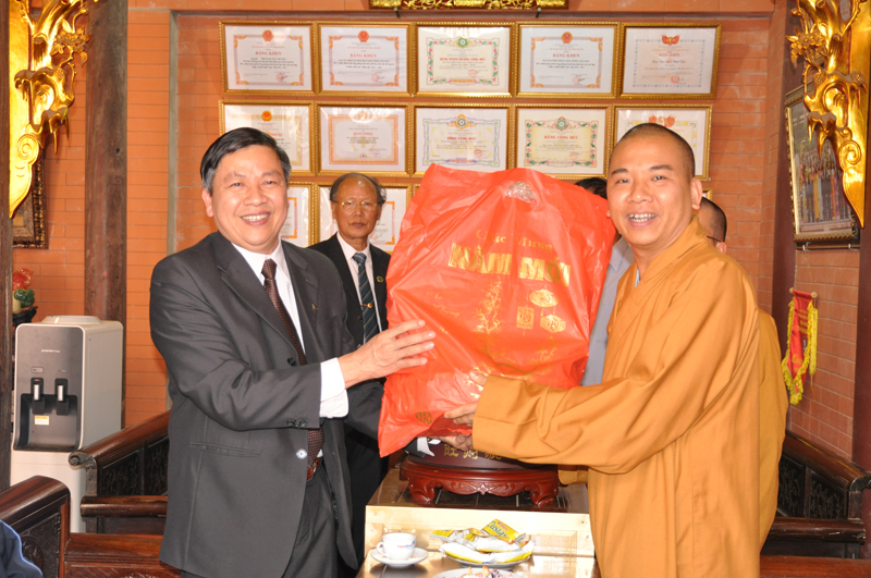 Các cơ quan đến chúc Tết BTS Phật giáo tỉnh Lạng Sơn