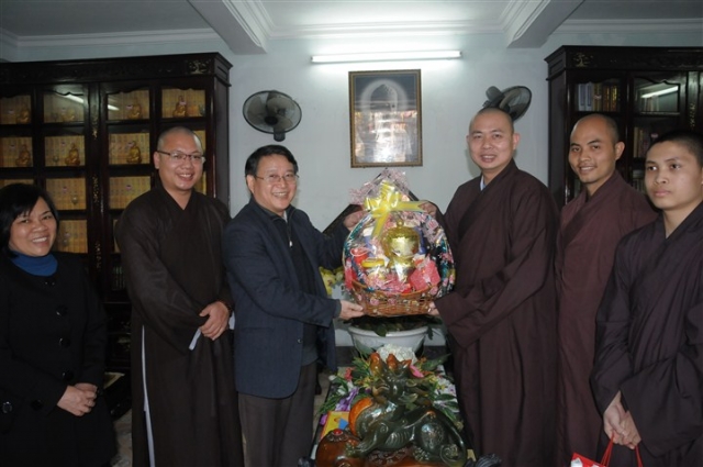 Ban Tôn Giáo Chính phủ thăm và chúc tết BTS tỉnh Thanh Hóa