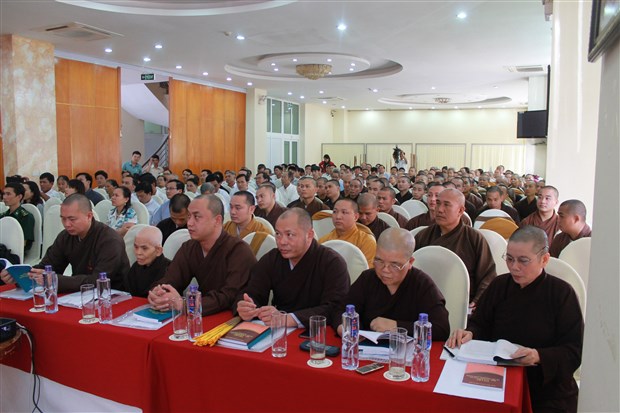 Chư tôn đức GHPGVN tỉnh Thanh Hóa dự hội nghị