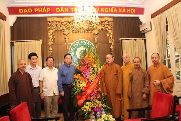 Hà Nội: Bộ Công an chúc mừng GHPGVN nhân mùa Vu Lan báo hiếu PL.2558 - DL.2014