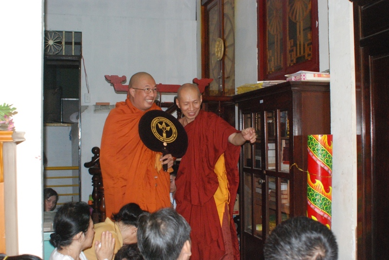 Ngài Bhaddanta Gandhamālālaṅkāra Tipiṭakadhara quang lâm chùa Kỳ Viên