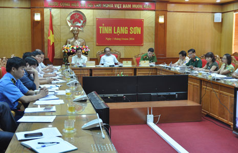 Hội nghị trực tuyến tại điểm cầu Lạng Sơn