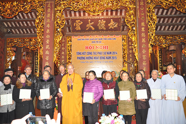 Lạng Sơn: Hội nghị Tổng kết công tác Phật sự năm 2014 - Nhiệm vụ trọng tâm năm 2015 của Ban Trị sự GHPGVN tỉnh