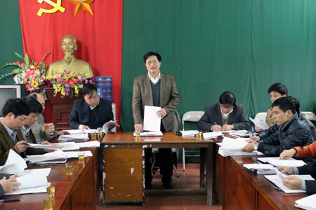 Đồng chí Tô Hùng Khoa phát biểu tại buổi làm việc