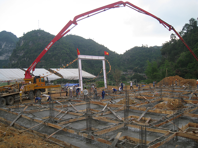 Một số hình ảnh tiến độ xây dựng chùa Tân Thanh - phần 4