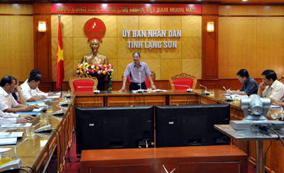 Đồng chí Nguyễn Văn Bình, phó Chủ tịch Thường trực UBND tỉnh phát biểu chỉ đạo