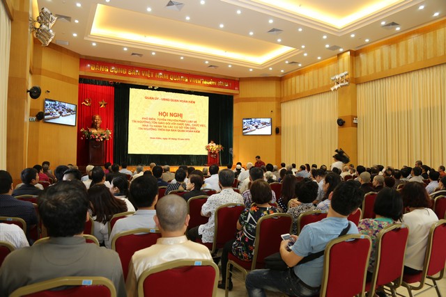 Hà Nội: Hội nghị phổ biến tuyên truyền pháp luật về tín ngưỡng tôn giáo