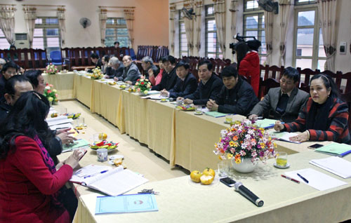 Các đại biểu tỉnh dự buổi kiểm tra của Ủy ban Trung ương MTTQ Việt Nam