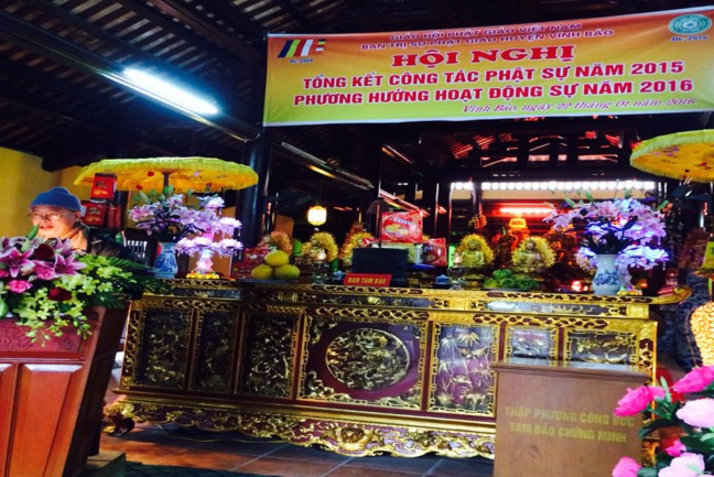 Hải Phòng: PG huyện Vĩnh Bảo tổng kết công tác Phật sự năm 2015