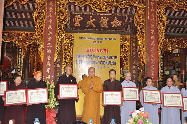 Lạng Sơn: Hội nghị Tổng kết công tác Phật sự năm 2015 - Nhiệm vụ trọng tâm năm 2016