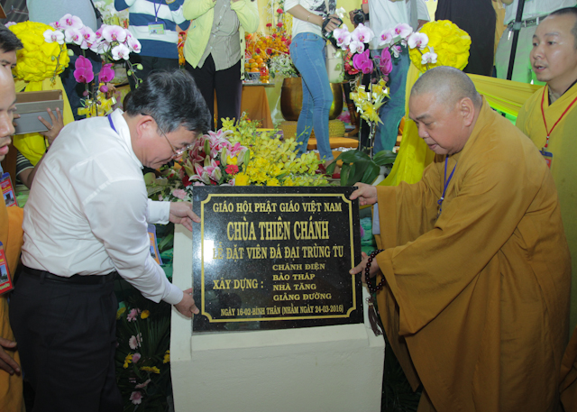 TP.HCM: Lễ đặt đá trùng tu chùa Thiên Chánh quận Tân Phú