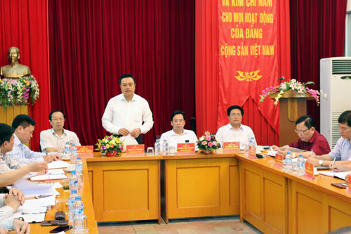 Thường trực Tỉnh ủy làm việc với Ban Tổ chức Tỉnh ủy