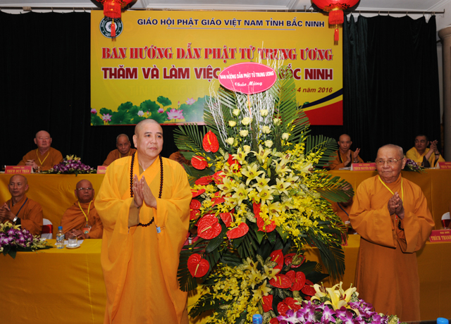 Ban hướng dẫn Phật tử Trung ương thăm và làm việc với tỉnh Bắc ninh