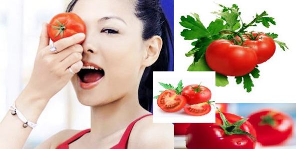 Trong cà chua có chứa rất nhiều vitamin A, E, C và B6 giúp da đẹp
