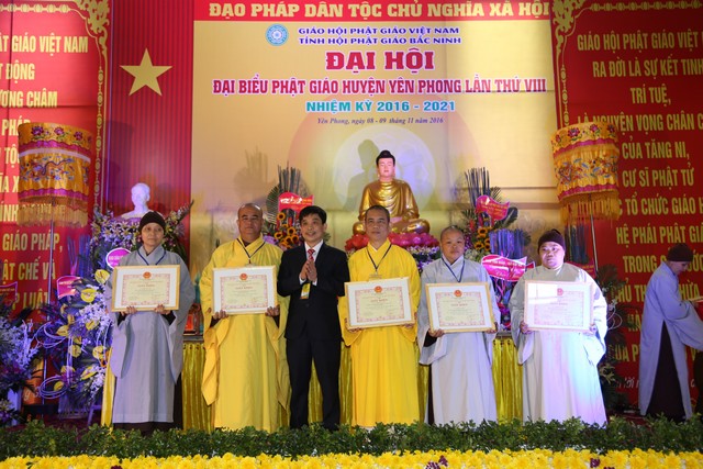 Bắc Ninh: Đại hội đại biểu Phật giáo huyện Yên Phong lần thứ VIII, nhiệm kỳ (2016 – 2021)
