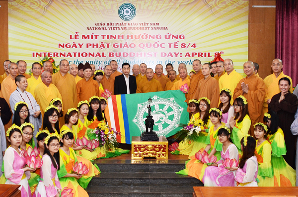Hà Nội: Mít-tinh hưởng ứng Ngày Phật giáo Quốc tế