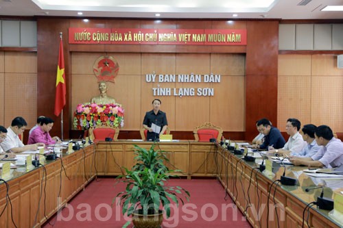 Đồng chí Nguyễn Công Trưởng, Phó Chủ tịch UBND tỉnh, Trưởng Ban chỉ đạo thực hiện dự án phát biểu kết luận buổi làm việc