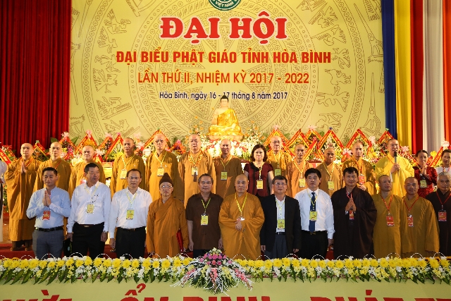 Trọng thể tổ chức Đại hội Phật giáo tỉnh Hòa Bình lần thứ II