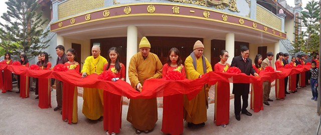 Hải Phòng: Cắt băng khánh thành và an vị Phật tại chùa Phúc Hậu