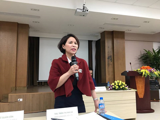 Bà Trần Thị Nhị Hà, Phó giám đốc Sở Y tế Hà Nội . Ảnh: HQ.