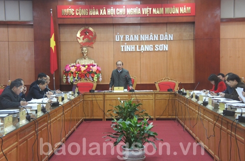 Đồng chí Phó Chủ tịch UBND tỉnh phát biểu kết luận tại buổi kiểm điểm