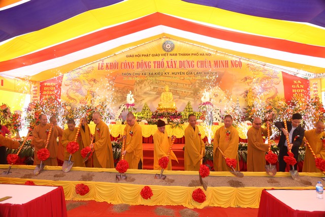 Hà Nội: Lễ khởi công động thổ xây dựng chùa Minh Ngộ