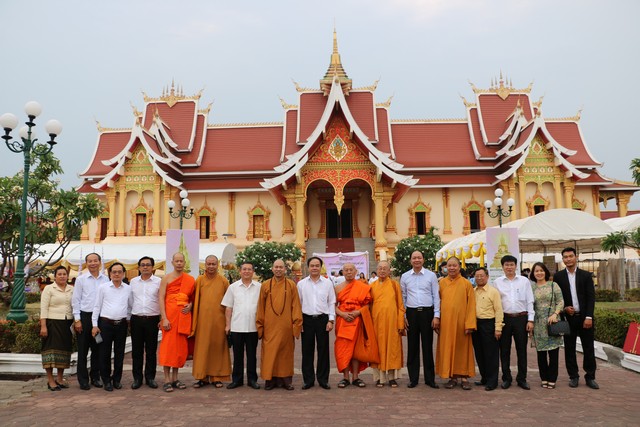 GHPGVN tham gia đoàn Ban Tôn giáo Chính phủ thăm và làm việc tại CHDCND Lào