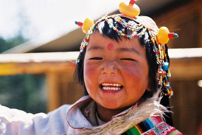 Trẻ em Tây Tạng. (Ảnh: Pinterest)
