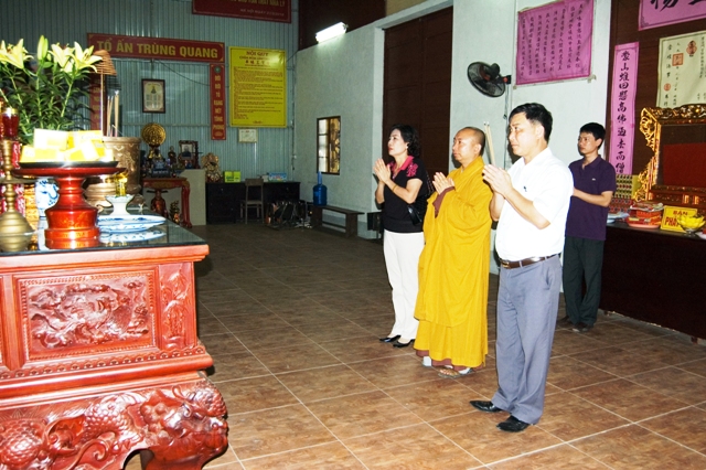 Hà Nội: Thứ trưởng Bộ VH, TT & DL thăm chùa Hoa Lâm Tam Bảo