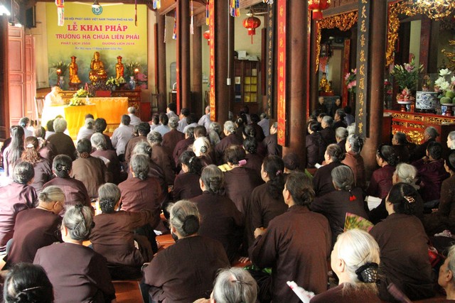 Vụ Trưởng vụ Phật giáo tọa đàm tại Hạ trường chùa Liên Phái