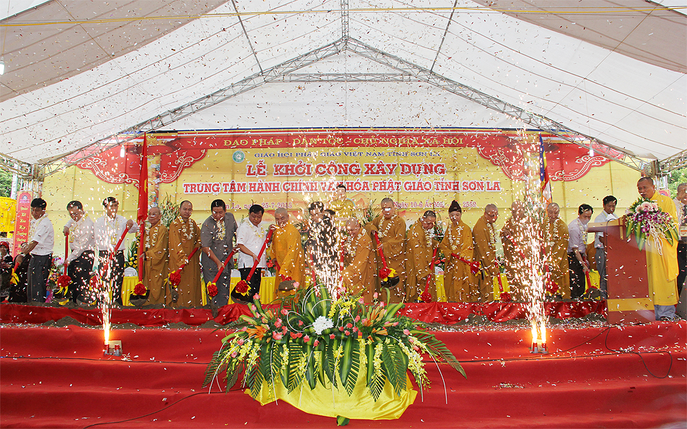 Lễ khởi công xây dựng Trung tâm Hành chính, Văn hóa Phật giáo tỉnh Sơn La
