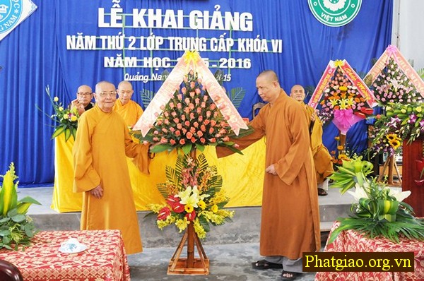 Quảng Nam: Trường Phật học khai giảng năm học thứ 2 khóa VI