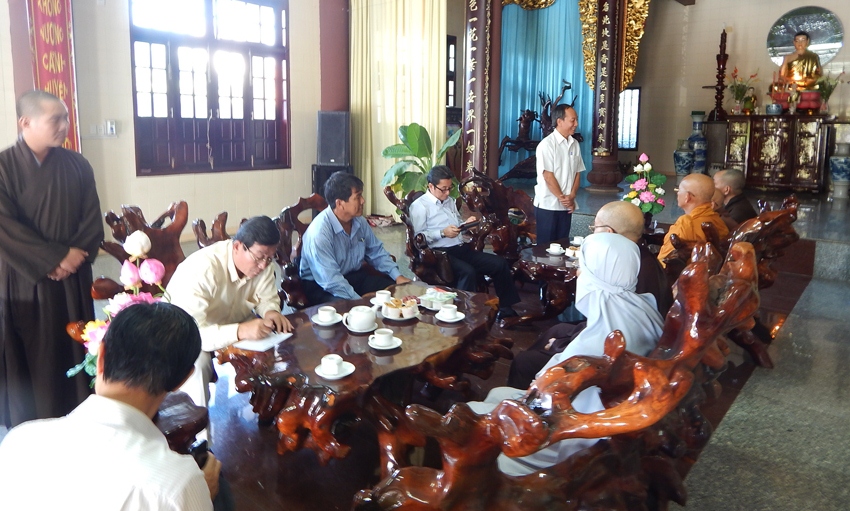Bình Thuận: Ban Tôn giáo Chính phủ làm việc với BTS