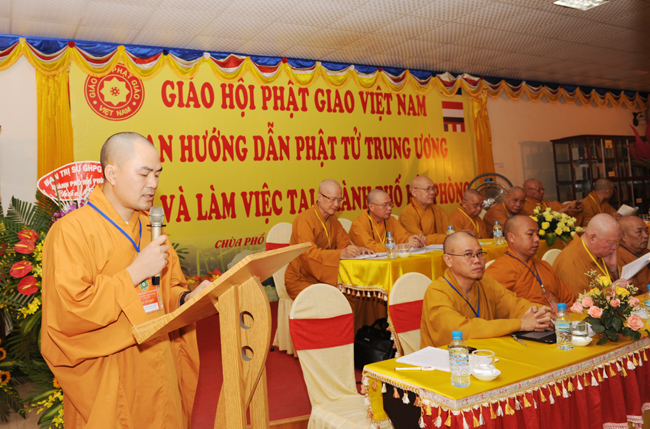 Ban hướng dẫn Phật tử Trung ương thăm và làm việc với tp Hải Phòng