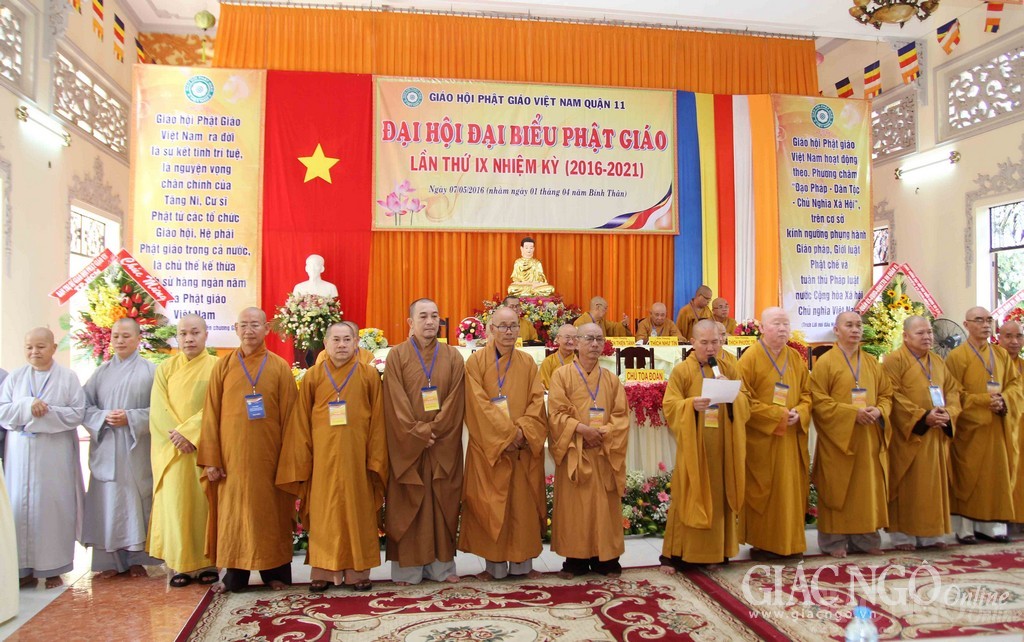 TP.HCM: Đại hội Phật giáo Q.11 nhiệm kỳ 2016-2021