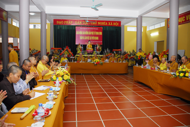 Ban hướng dẫn Phật tử trung ương thăm và làm việc tại Tuyên Quang