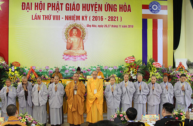 Hà Nội: Đại hội Phật giáo huyện Ứng Hòa lần thứ VIII