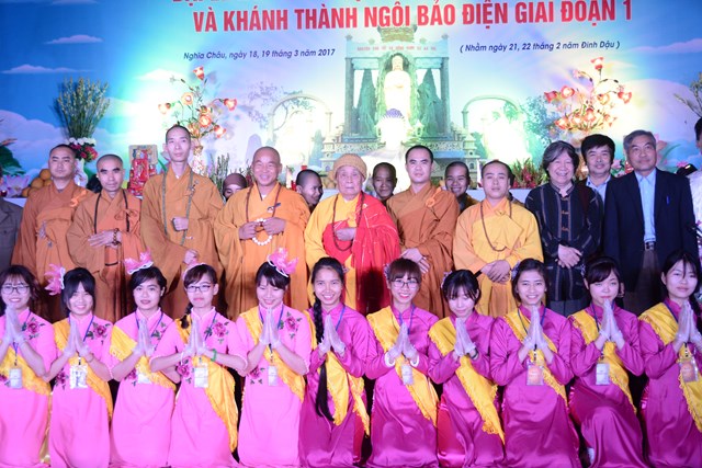 Nam Định: Khánh thành GĐ1 và an vị tam thế Phật chùa Linh Quang
