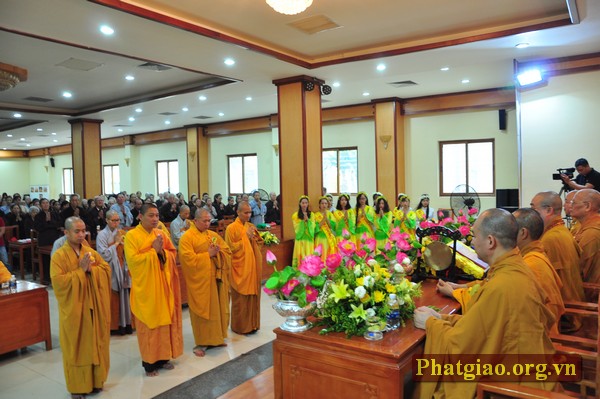 Hà Nội: Lễ Tạ pháp tại Trường hạ Tùng lâm Quán Sứ, chùa Liên Phái