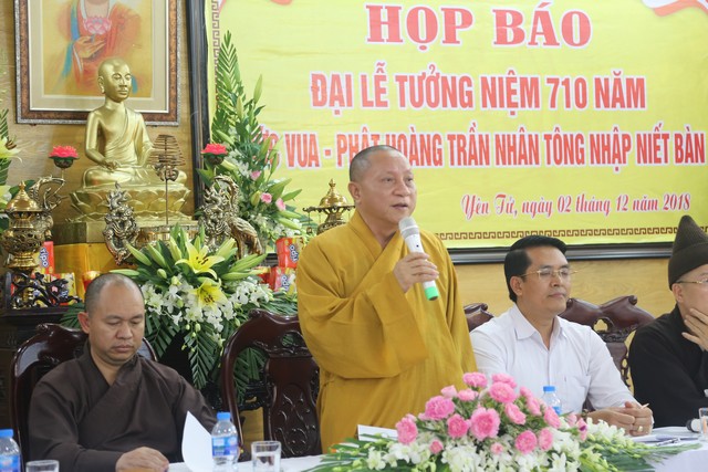 Quảng Ninh: Họp báo Đại lễ Tưởng niệm 710 năm ngày Đức vua - Phật hoàng Trần Nhân Tông nhập Niết bàn