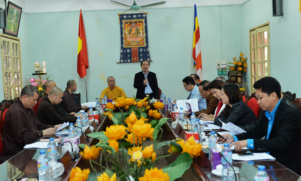 Đoàn công tác của Ủy ban Trung ương MTTQ Việt Nam làm việc với Trung ương GHPGVN