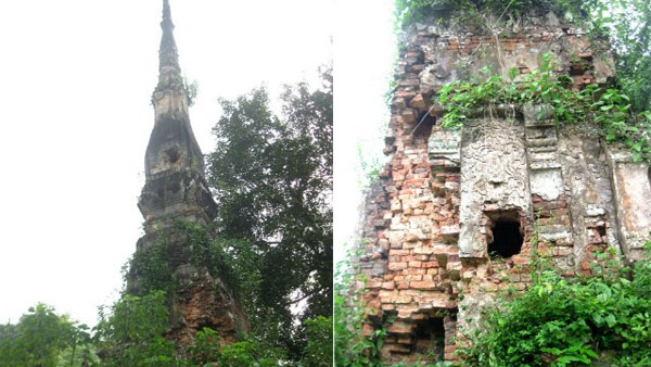 'Thánh vật' tức khắc vì phá tháp cổ trộm cắp tượng Phật