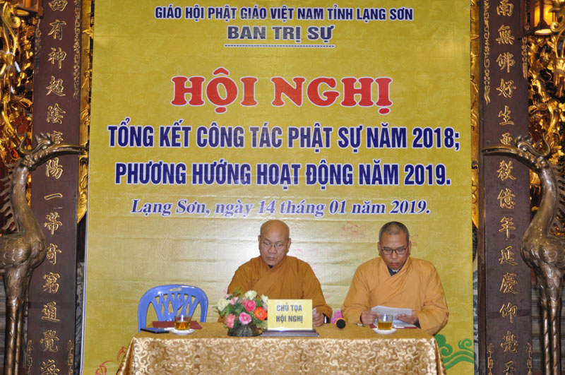 Lạng Sơn: Ban Trị sự Phật giáo tỉnh Tổng kết công tác Phật sự năm 2018