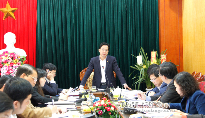Thường trực HĐND tỉnh Lạng Sơn họp phiên thường kỳ tháng 2/2019