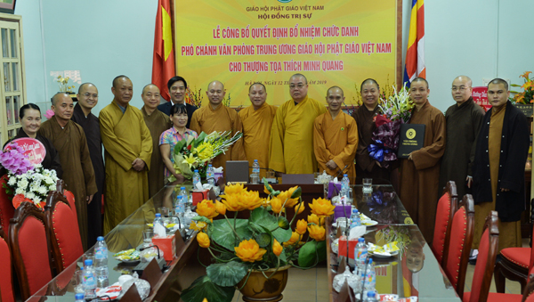 Hà Nội: Lễ công bố quyết định bổ nhiệm chức danh Phó Chánh văn phòng Trung ương Giáo hội Phật giáo Việt Nam