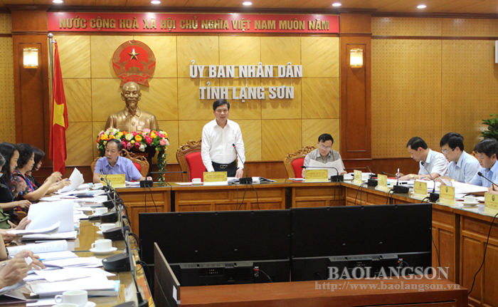 Đồng chí Nguyễn Long Hải, Phó Chủ tịch UBND tỉnh, Trưởng Ban chỉ đạo cấp tỉnh kỳ thi THPT quốc gia 2019 phát biểu kết luận tại cuộc họp