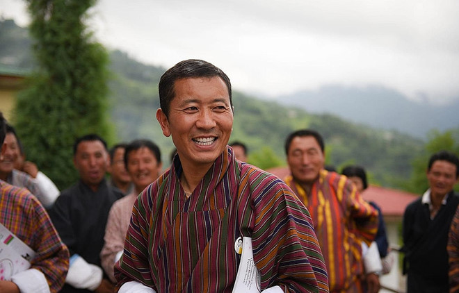 Thủ tướng Bhutan Lotay Tshering. Ảnh: AFP