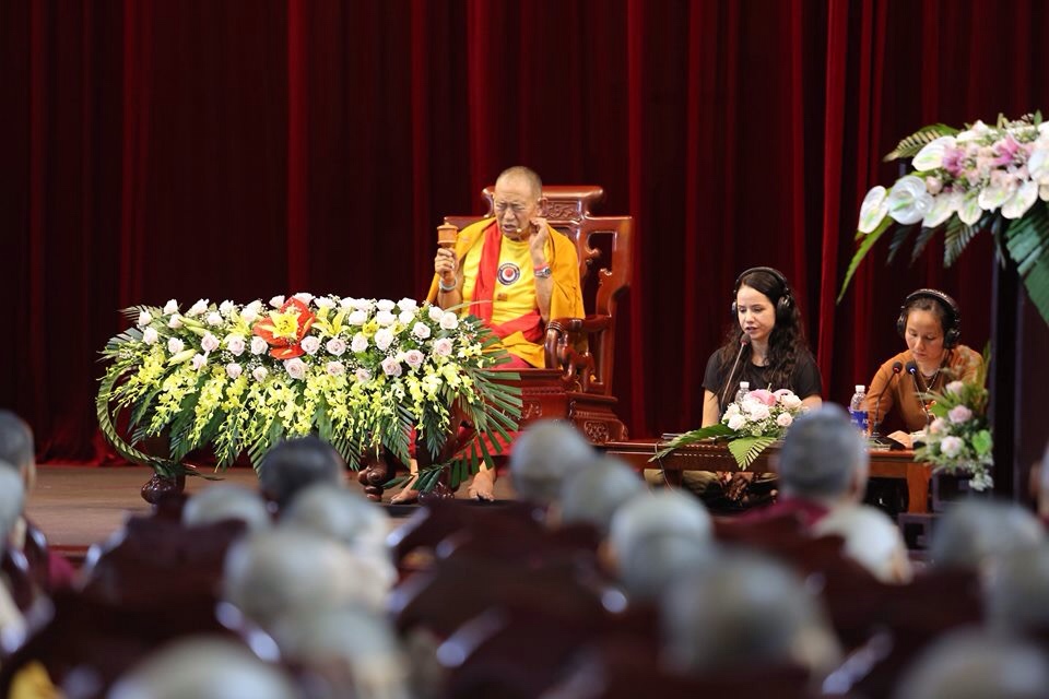 Hà Nội: Đại lão Hòa thượng Garchen Rinpoche chia sẻ Pháp thoại tại Học viện Phật giáo Việt Nam