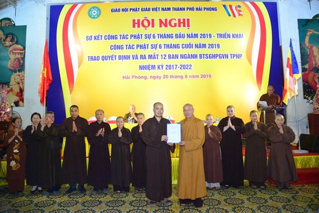 Hải Phòng: Sơ kết công tác Phật sự 6 tháng đầu năm và triển khai chương trình Phật sự 6 tháng cuối năm 2019