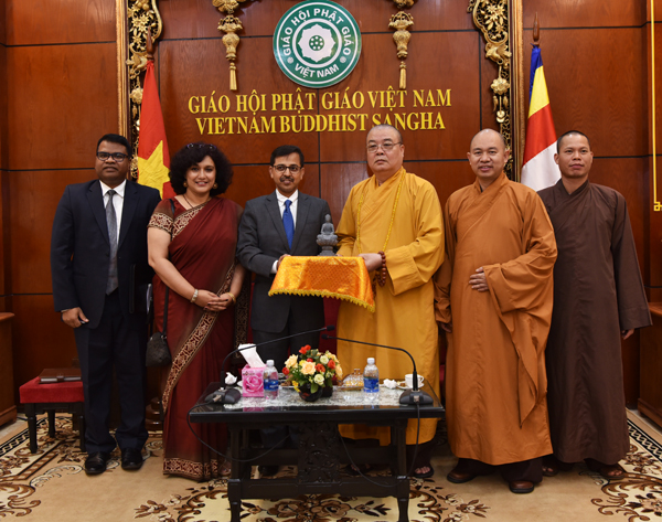 Hà Nội: Ngài Đại sứ Ấn Độ tại Việt Nam thăm Trung ương Giáo Hội Phật Giáo Việt Nam